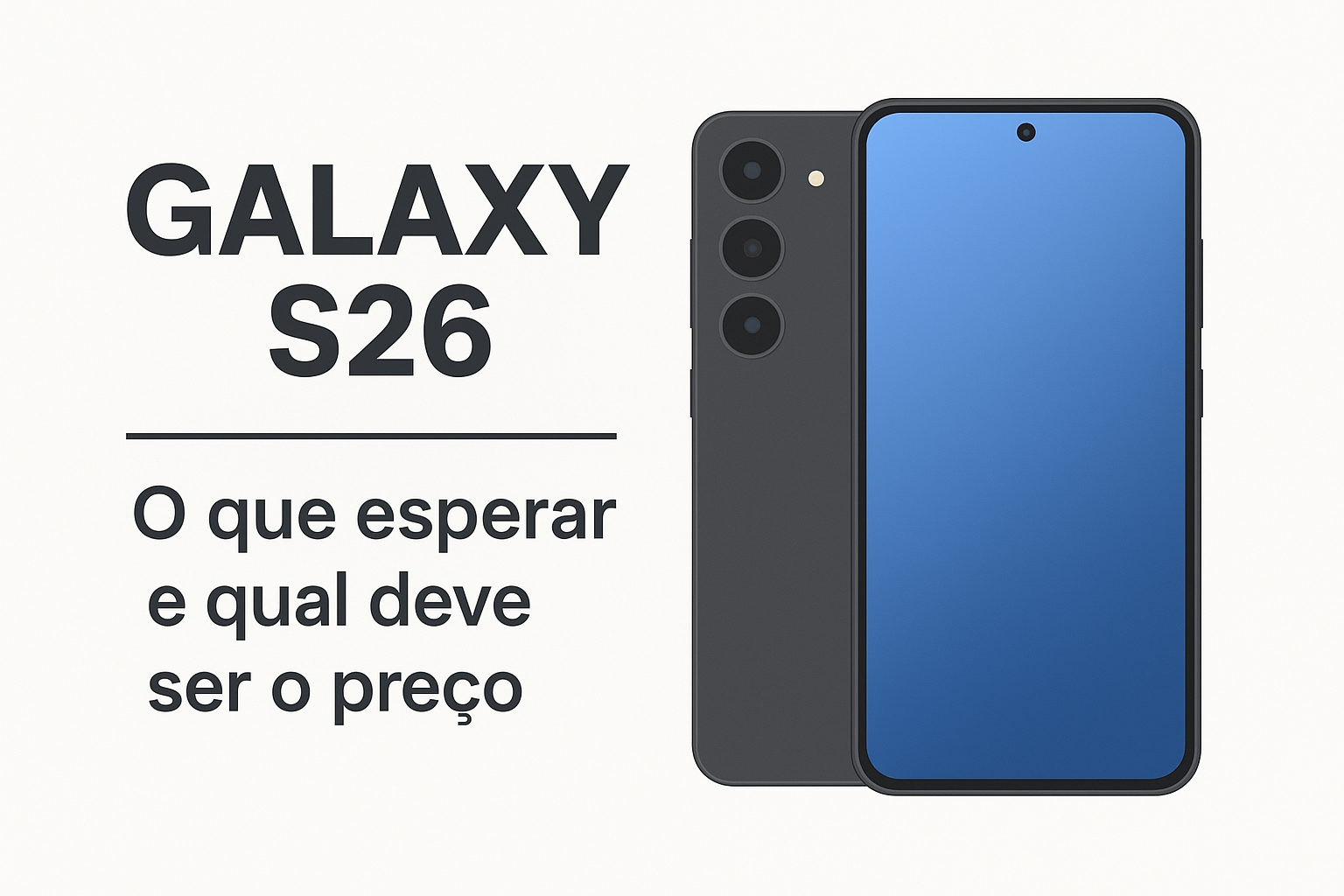 Galaxy S26: o que esperar da nova geração premium da Samsung em 2026