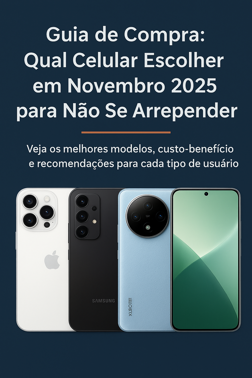 Guia de Compra: Qual Celular Escolher em Novembro 2025 para Não Se Arrepender